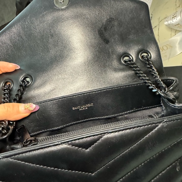 YSL LouLou small in black - Picture 4 of 7